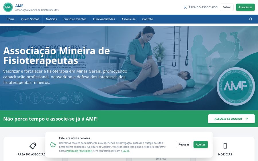 Página inicial do projeto AMF
